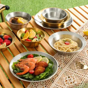 8-Piece Stainless Steel Dish Set 2